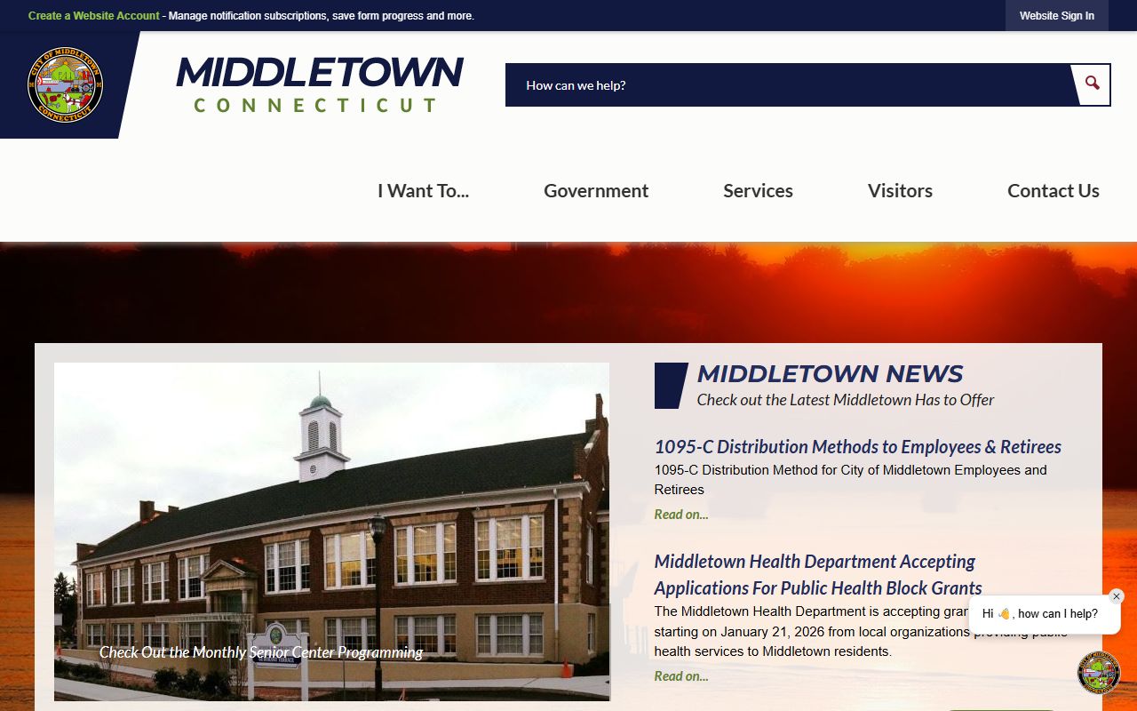 Middletown Connecticut recent bookings records screenshot