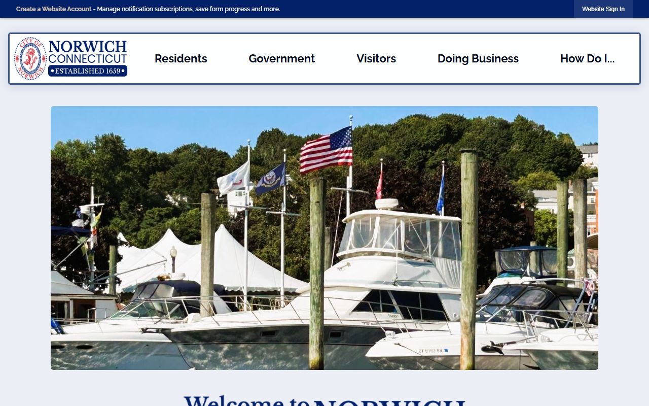 Norwich Connecticut recent bookings records screenshot