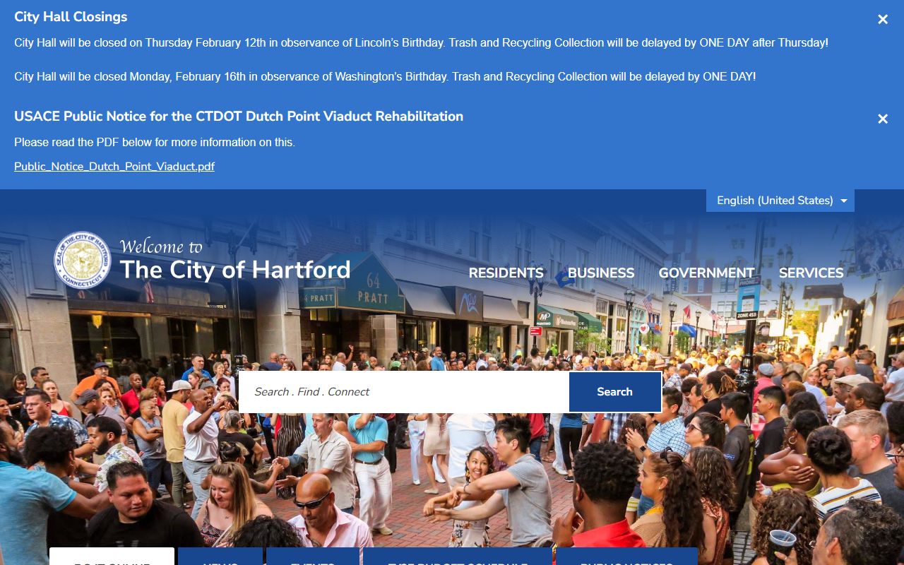 Hartford County Connecticut recent bookings records screenshot